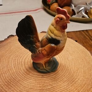 Ceramic Rooster Figurine - Multicolor